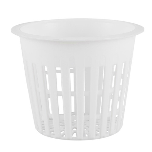 Lote de 10 potes em malha resistente de 7,6 cm (3 polegadas) para hidroponia, aeroponia, cultivo de plantas e clonagem 2