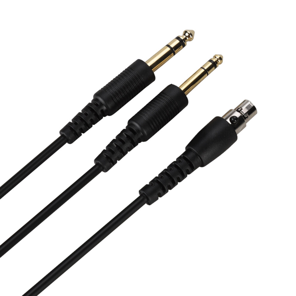 200Cm Aviation Headset Adapter Cable With Switch For Pilot Diy, Black 8421377835323
