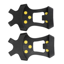Ice Snow Traction Cleats Crampons 10 Steel Studs AntiSlip Grip M (3638)