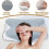 Memory Foam Pillow Ergonomic Neck Pillow For Side And Back Sleepers Grey 3