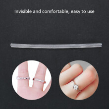 10Pcs Clear Ring Size Adjusters Guard Reducers for Jewelry Resizing 4.5mm