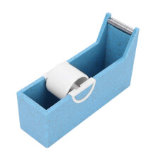 Dispensador de fita adesiva portátil, resistente em aço inoxidável e plástico, com lâmina afiada para cortes precisos e design compacto, ideal
