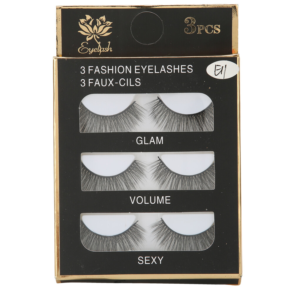 Eyelashes Fake Mink Lashes Set Handmade Fluffy False Lashes Invisible Band Reusable Lashes For Stage Party Wedding Makeup For Halloween Parties
