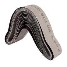 10 lâminas abrasivas para lixamento e polimento, grânulos mistos 60/120/150/240, 50 x 686 mm