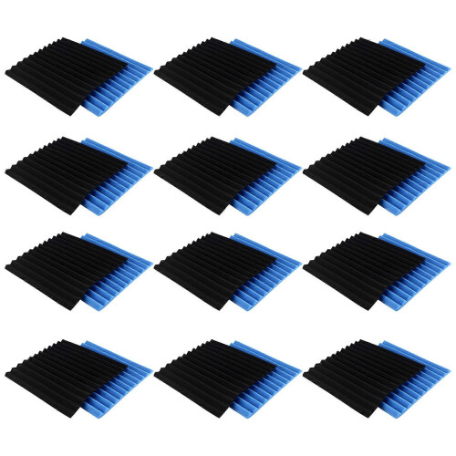 12 painéis isolamento acústico espuma 1x12x1 polegadas 1