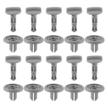 10 clips de fixação para porta-malas em plástico cinza, modelo antigo, para Nissan Juke 799161KA3A
