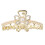Comoda e utile molletta per capelli dal design elegante e traforato, con perle finte e strass, resistente, in ferro, riutilizzabile, accessori per 1