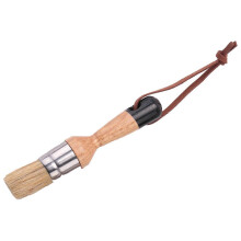 Ensemble de 3 pinceaux pour craie et cire, pinceaux à pochoir à poils pour meubles en bois, décoration murale intérieure