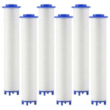 Conjunto de 6 filtros de alta pressão para chuveiro de banheiro, purificação da água
