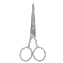 Roestvrijstalen gezichtshaarschaar, multifunctionele baard- en wenkbrauwtrimmer, precisietrimmer, lichtgewicht, roestbestendig, handmatige bediening,