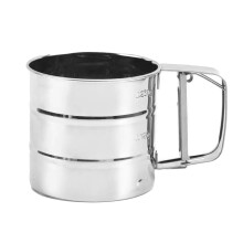 Flour Sifter Stainless Steel, Rust-proof Stainless Steel Dual-Action Sifting System, Professional Kitchen Baking Tool for Clump-Free Flour and