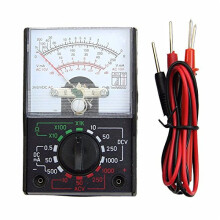 Pocket Multimeter for Electronics Diagnostics, Analog Multimeter with AC DC Current and Voltage Voltmeter, Ohm Meter Decibels Measurement with Test