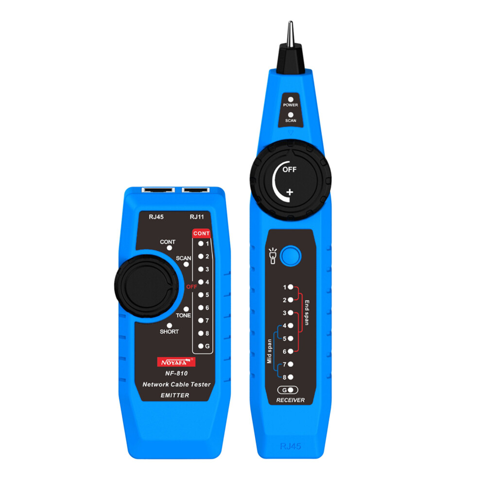 Nf-810 Network Cable Tester Kit For Rj11 Rj45 Lan Cat5 Cat6 Poe Testing 9381382281982