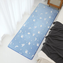 Luminous Area Rug Starry Sky Universe Glowing Carpet Blue 40x120 cm For Kids Room Baby Nursery Crawling Mat