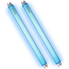 Lote de 2 lâmpadas de reposição de 15 W para destruidor de insetos/anti-moscas/anti-mosquitos elétrico de 20 W (tubos de luz UV T8).