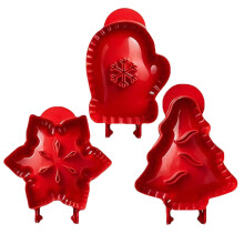 Reusable Hand Pie Molds with Lids for Holiday Baking, NonStick Pastry Maker with Secure Edge Sealing