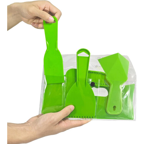 Putty Scraper Spatula Set Lightweight Ergonomic Spackle Tool For Drywall  And Crafting 2