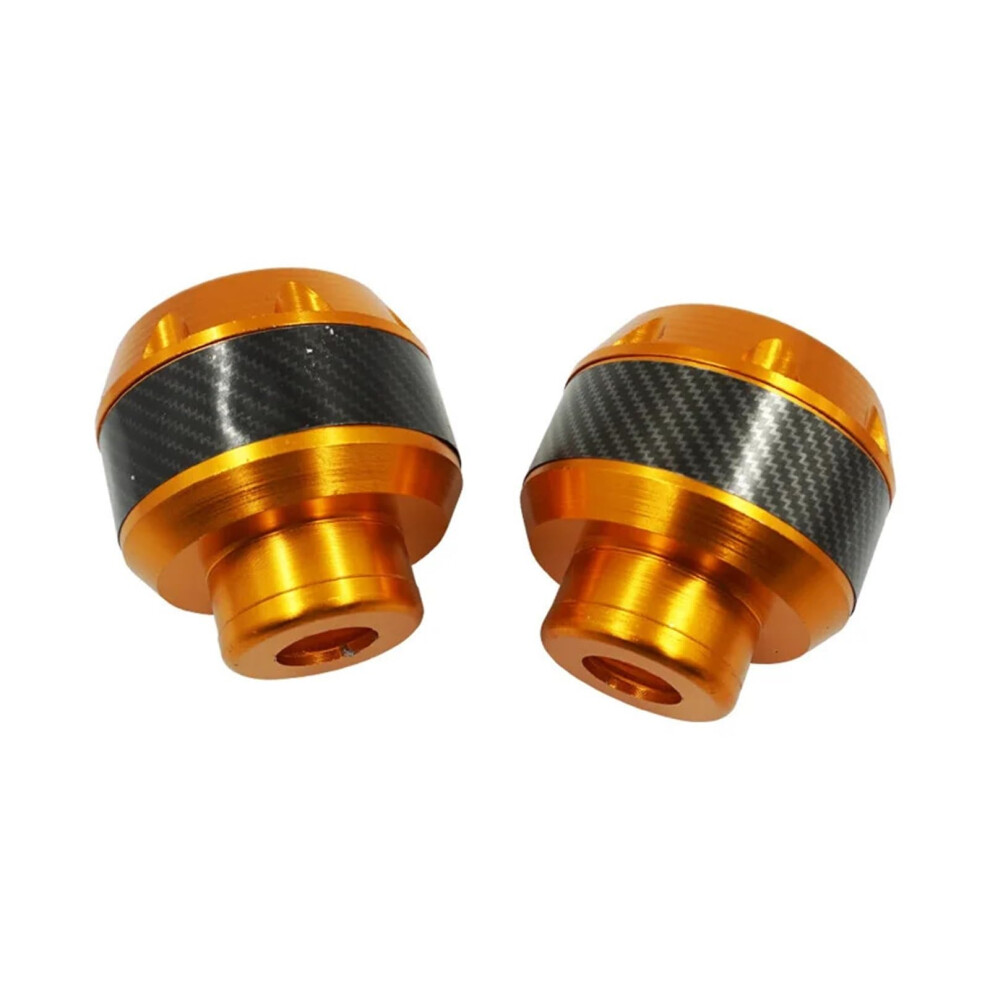 Motorcycle Frame Slider Aluminum Alloy Front Fork Crash Protector Carbon Fiber Universal Orange 9187378672273
