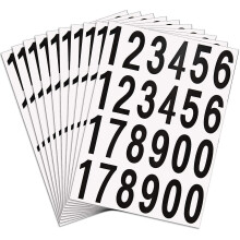 240 adesivos de números em vinil preto em branco de 5 cm (2 polegadas) para sinalização residencial e caixa de correspondência