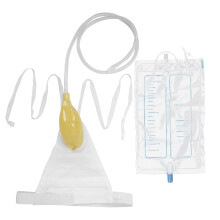 Recipiente urinário para homens, saco coletor de urina portátil e reutilizável de 1000 ml, dispositivo de micção para homens com funil.
