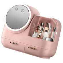 Tragbare Make-up-Organizer aus Kunststoff mit zwei-Rosa