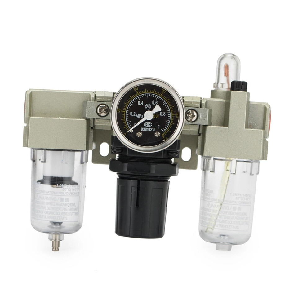 1/4 Inch Frl Filter Regulator Lubricator Combination Air Treatment Unit 9094768619223