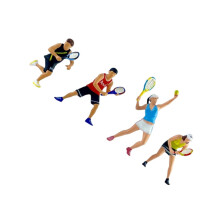 Tennisspieler-Figur, Modell, Diorama-Requisiten, Maßstab 1:64,