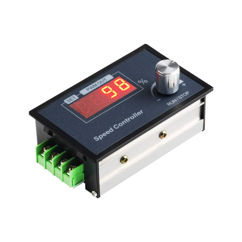 Dc Pwm Motor Speed Controller, Stepless Adjustable Speed Governor Regulator Dc 6-60V 12V 24V 36V 48V 30A, Motor Speed Controller With Rotary Knob 4027070120427