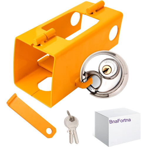 Trailer Lock - Trailer Lock, Attached and Unattached Trailer Lock, Trailer Lock with 2 Keys