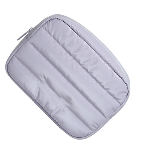 Elegante Kosmetiktasche, Perlenglanz, großes-Lila