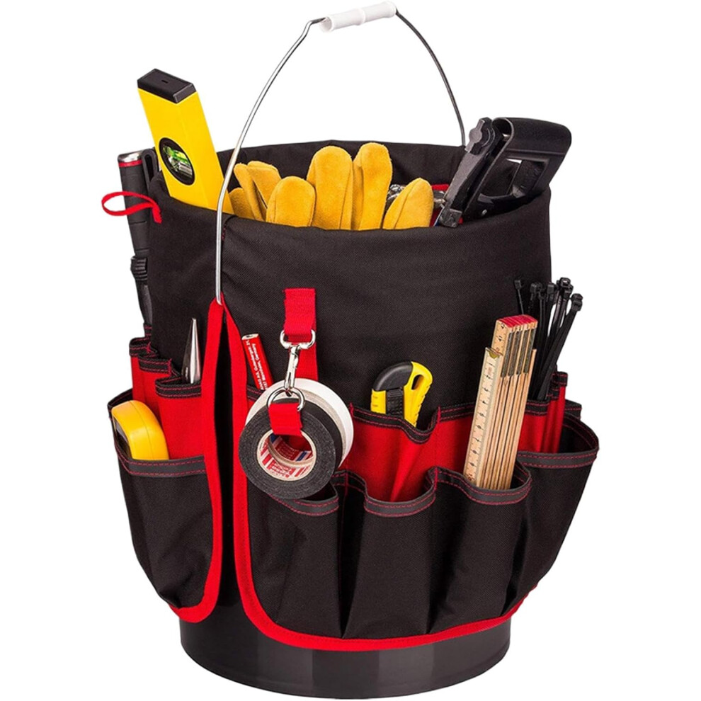 Bucket Tool Organizer, Bucket Tool Bag Organizer, Garden Tool Organizer, Foldable Tool Storage, Multifunctional Tool Belt Bag With Multiple Pockets 4027070119636