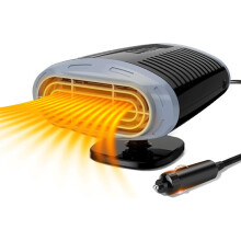 Autokachel, draagbare 12V 150W kachel en ontwaseming met 360 rotatie, 2-in-1 autokachel en ontwaseming met verwarmings- en airconditioningfuncti