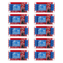 10 Stück 1-Kanal-Relaismodulplatinen mit High- oder Low-Pegel-Triggerung, Optokoppler-Isolation, DV 12V