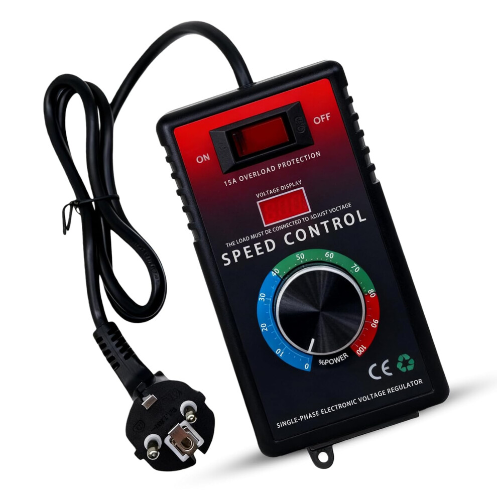 Photos - Other Electrical Equipment Speed Controller for 220V AC 15A 4000W SCR Motor, Voltage Regulator, Frequency Converter for Fan Speed Controller for Angle