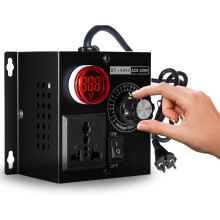 220-V-Wechselspannungsregler, 220-V-4000-W-Spannungsdimmer, Spannungsregler für Lüftermotoren, Drehzahlregler, EU-Stecker