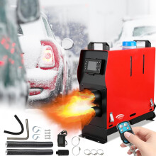 8 kW 12V/24V DC Diesel Floor Heater with Remote Control and LCD Switch. Silent Diesel Air Heater for Trucks, Cars, and Camping