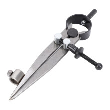 Wing divider, adjustable lockable spring-loaded divider bracket with pen holder, for woodworking and leather drawing