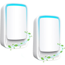 Air purifier, Plug-in negative ion air purifier for bedroom/home, odor removal, suitable for bathroom/living room/pet room/2 rooms