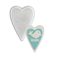 Easter Theme Silicone DIY Pendant Mold for-Heart shaped HOME