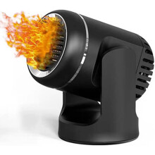 Car Heater, 12V Portable Defroster, Fast Heating and Cooling, Cigarette Lighter Plug, 360 Rotating Base for Car, SUV, Truck