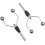 2PC Double Bi-Ceramic Tip Fly Tieing Bobbin Holder for Standard Fly Fishing Lure Baits Making Tool 1