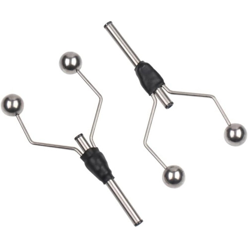 2PC Double Bi-Ceramic Tip Fly Tieing Bobbin Holder for Standard Fly Fishing Lure Baits Making Tool
