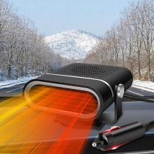 12V Car Heater 200W: Portable 12 Volt Car Fan Heater, 2-in-1 Fast Car Windshield Heater with Cigarette Lighter Plug for SUVs, Trucks, Cars