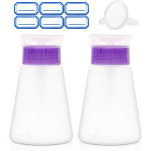 Acetone pump dispenser, lockable alcohol dispenser bottle, one-touch pump dispenser bottle, 2-pack 180ml empty bottle