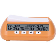 Digital Chess Clock, Professional Tournament Timer with Bonus Delay Modes, Portable ABS Chess Timer for Go Board Games, 14x9x4.5cm