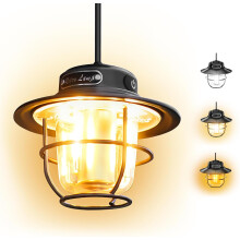 Campinglantaarn, draagbare campinglamp, oplaadbare lantaarns met 4 lichtstanden (1300-6500K), instelbare lichtsterkte, waterdichte LED-tentlantaarns