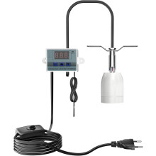 Lampe chauffante pour aquarium pour reptiles 200 W, contrôleur de température intelligent, lampe Tartaruga Terrario, lampe E27 Calore Terrario av