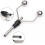 2PC Double Bi-Ceramic Tip Fly Tieing Bobbin Holder for Standard Fly Fishing Lure Baits Making Tool 2