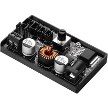 DC5525 12V Fan Speed Controller, for 2/3/4 wire fans, voltage speed regulation (non-PWM), stepless speed from 0 to 100%, with overcurrent protection