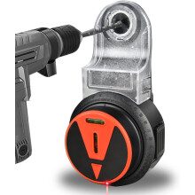 Drilling dust collector with leveling tool - multifunctional electronic vacuum dust collector, perfect leveling tool for hanging pictures and painting